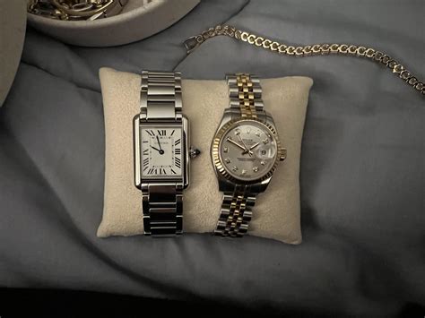 rolex and cartier bracelet|rolex tank.